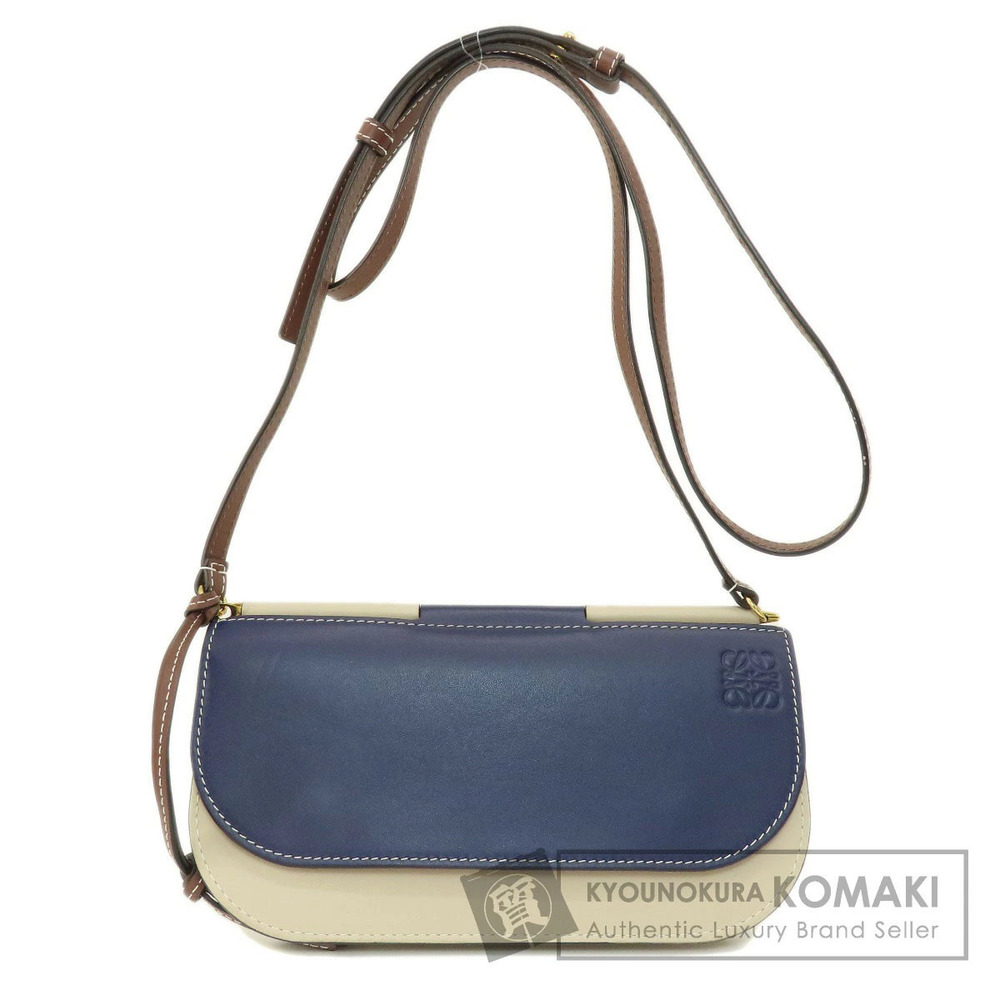 Loewe Gate Continental Anagram Shoulder Wallet Long Wallet Leather